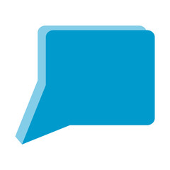 speech bubble icon over white background vector illustration