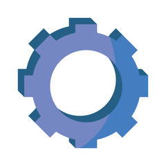 gear wheel icon over white background vector illustration