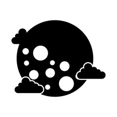 moon clouds galaxy astronomy universe science