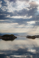 Fototapeta na wymiar Beautiful view on norwegian fjords