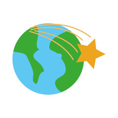 universe planet earth star space cartoon