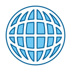 planet sphere isolated icon