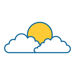 Fototapeta premium cloud sky isolated icon