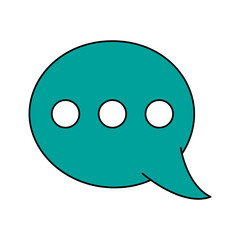 Bubble chat symbol icon vector illustration graphic design