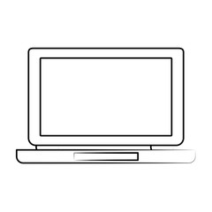 Laptop pc technology icon vector illustration graphic design