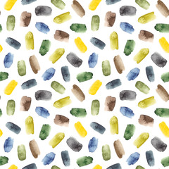 watercolor shapes colorful spots. seamless pattern