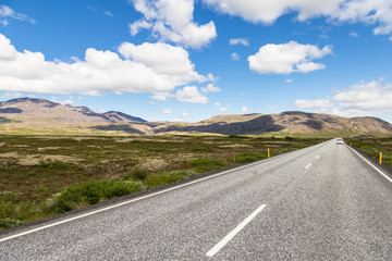 On the road in Iceland