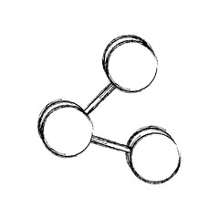 share sign icon over white background vector illustration