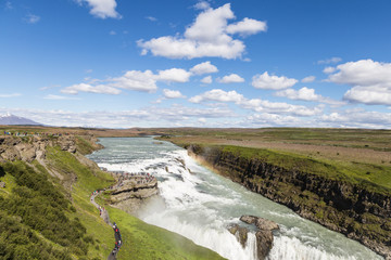 Gullfoss waterfall in Iceland