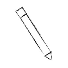 pencil utensil icon over white background vector illustration