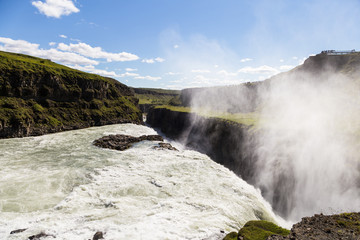 Gullfoss waterfall in Iceland