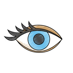 Beautiful woman eye icon vector illustration graphic design