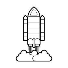 spaceship travel science exploration launch rocket