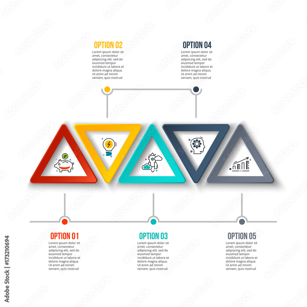 Poster business data visualization.