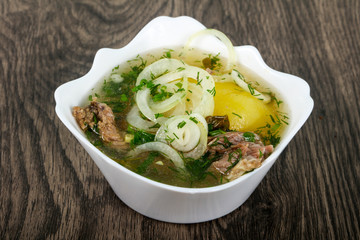 Caucasian meat soup - Hashlama