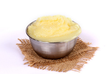 Desi ghee or clariified liquid butter, cooking oil, pure ghee 