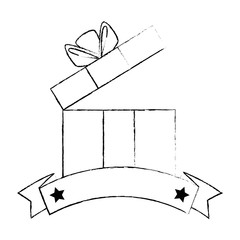 gift box present with ribbon