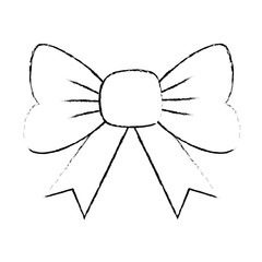 bow ribbon isolated icon