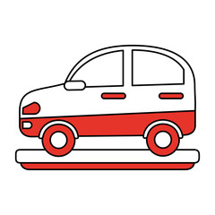 Fototapeta na wymiar Car transport vehicle icon vector illustration graphic design
