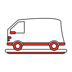 Van cargo vehicle icon vector illustration graphic design