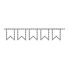 garlands hanging party decoration