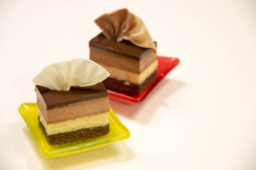  Chocolate cheese cake ready to serve