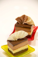  Chocolate cheese cake ready to serve