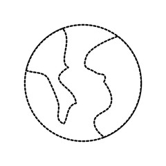 planet earth world system solar icon