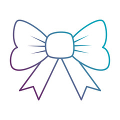 bow ribbon isolated icon vector illustration design