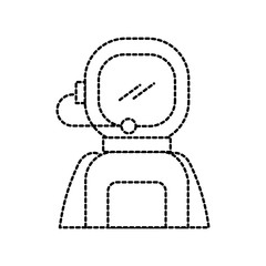 astronaut in space suit character profession mission
