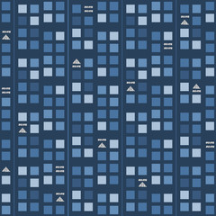 Obraz premium seamless music audio with silver glitter symbol pattern on blue background