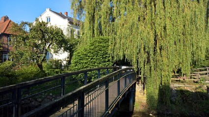 Fototapeta premium Brücke über die Trave