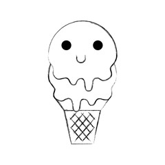 kawaii sweet ice cream cold flavor fresh