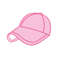 sport cap pink accessory fashion vector illustration