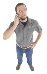 Fototapeta premium Talking on the phone