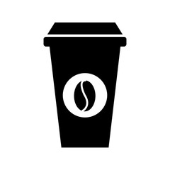 paper coffee cup disposable takeaway beverage vector illustration