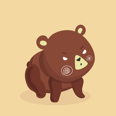 Cute baby bear cartoon.
