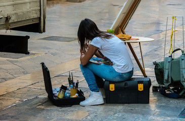 Streetart Künstlerin © Karl Allen Lugmayer