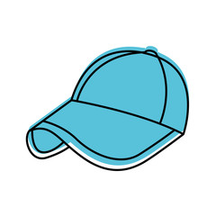 sport cap accessory fashion trendy icon vector illustration