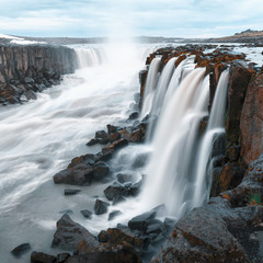 Famous Selfoss waterfall