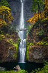 Fototapeta premium Multnomah Falls and Colors