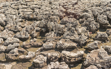 The rock was eroded by rain, wind, water, for make background te