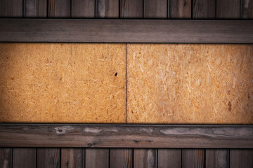 Pressed Wooden Panel  texture on wooden background
