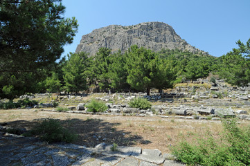 Fototapeta na wymiar Agora de la cité de Priène en Anatolie
