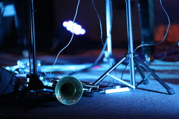 Tromba jazz sul palcoscenico