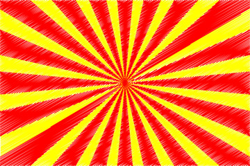 Striped abstract vector background - red and yellow, Scratches - abstract vector background, Abstract scribble background