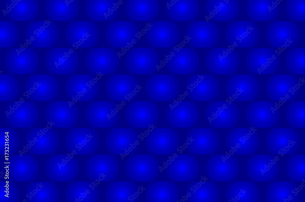Wall mural abstract vector blue graphic circular pattern, abstract background - concentrated circular pattern