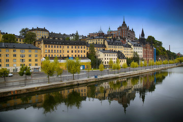 Fototapeta premium Beautiful view of Sodermalm district in Stockholm, Sweden