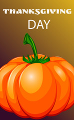 Happy thanksgiving card celebration banner design cartoon autumn greeting harvest season holiday brochure vector illustration