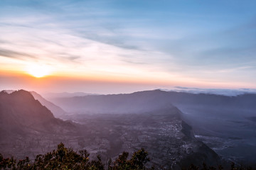 Fototapeta premium Cemoro Lawang village in Bromo Tengger Semeru National Park
